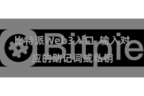 比特派Web3入口 输入对应的助记词或私钥