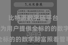 比特派数字链平台  长途于为用户提供全标的的数字财富照看管事