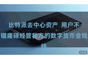 比特派去中心资产  用户不错庸碌经管我方的数字货币金钱